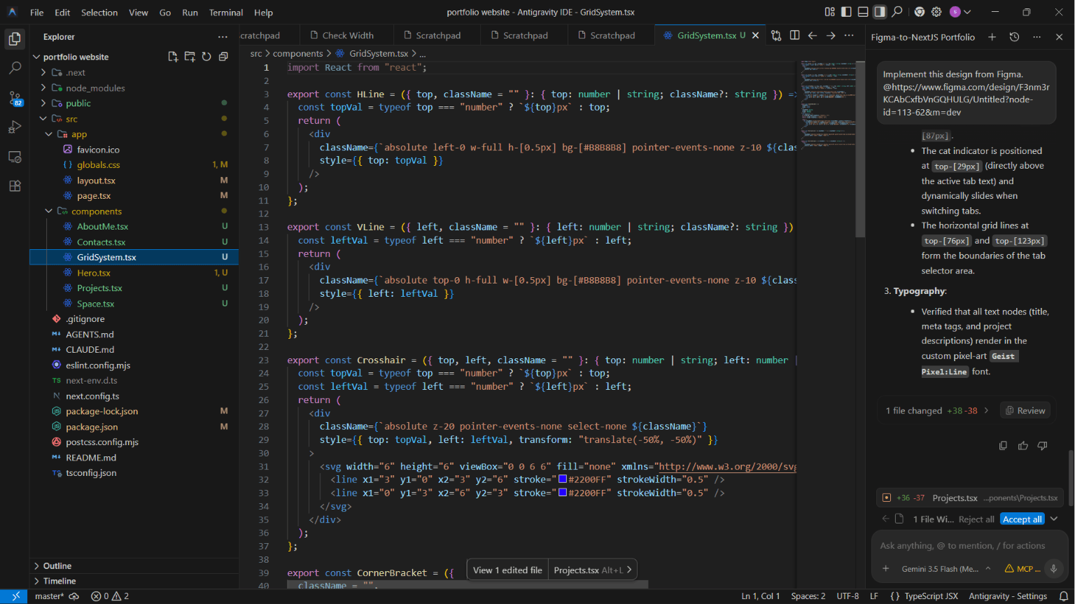 Antigravity IDE screenshot